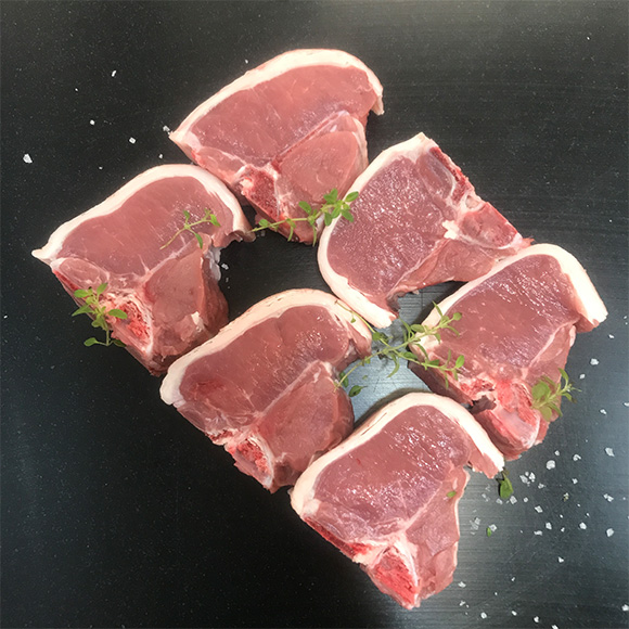 6 New Season Centre Loin Lamb Steaks